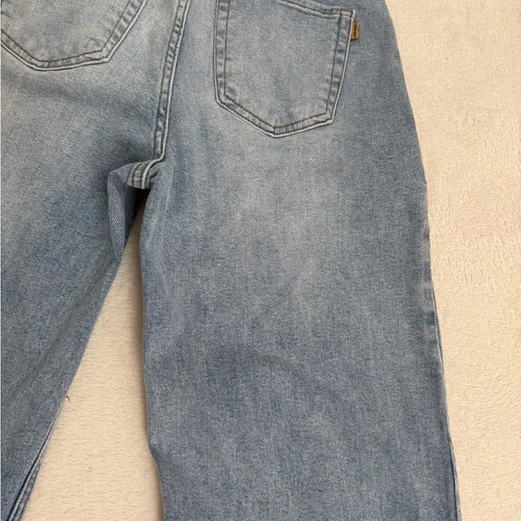 Vibrant MIU Wide  Leg Jeans Size 5 W26 Light Wash Patch Pocket Cropped Denim - Picture 13 of 16